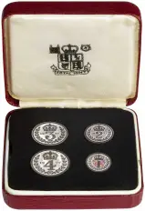 1977 Elizabeth II Maundy Money Coin Set - Westminster Abbey
