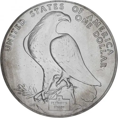 1984 Silver BU 1984 Olympics 1 Dollar Coin Single United States of America Philadelphia Mint obv
