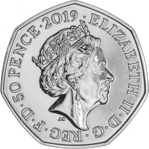 Obverse of 2019 Paddington Bear - St Paul's Cathedral BU 50p