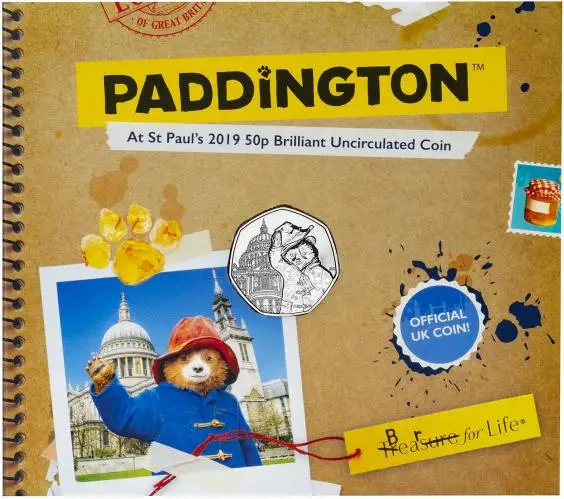 Presentation Folder 2019 Paddington Bear - St Paul's Cathedral BU 50p