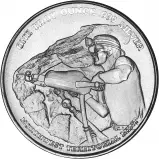 Northwest Territorial Mint Pan American Silver Corp Coin Rounds Miner Drilling Ore Reverse 