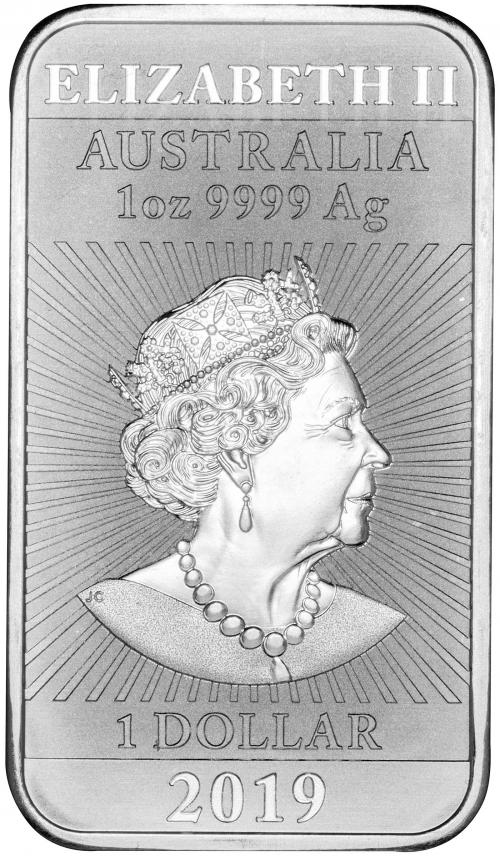 2019 1 Ounce Silver Dragon Australian Coin Bar | Chards