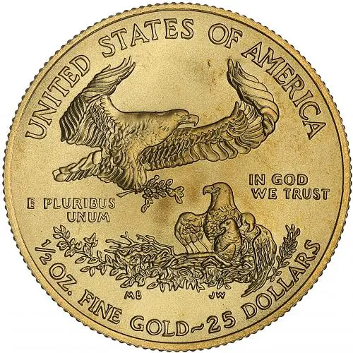 2013 Gold Eagle 0.5 oz Bullion Coin Pre-Owned obverse