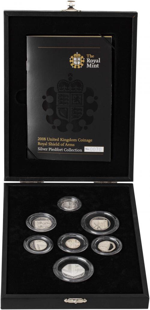 コレクション THE2008UK SilverProof Piedfort Four-Coin 2004 to 2007 Silver Proof Piedfort Four Coin Set