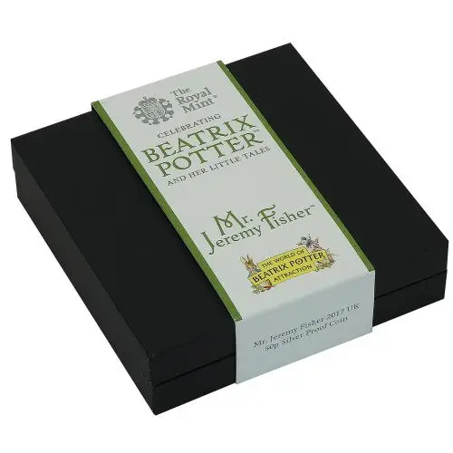 2017 Beatrix Potter World In Black Presentation Box Silver - box