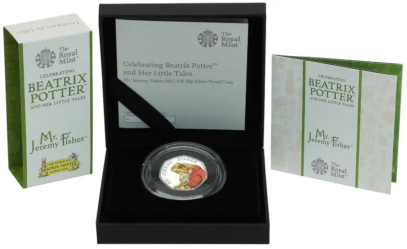 2017 Beatrix Potter World In Black Presentation Box Silver display box