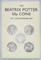 2016 UK Coin 50p BU Beatrix Potter 5-Coin Set