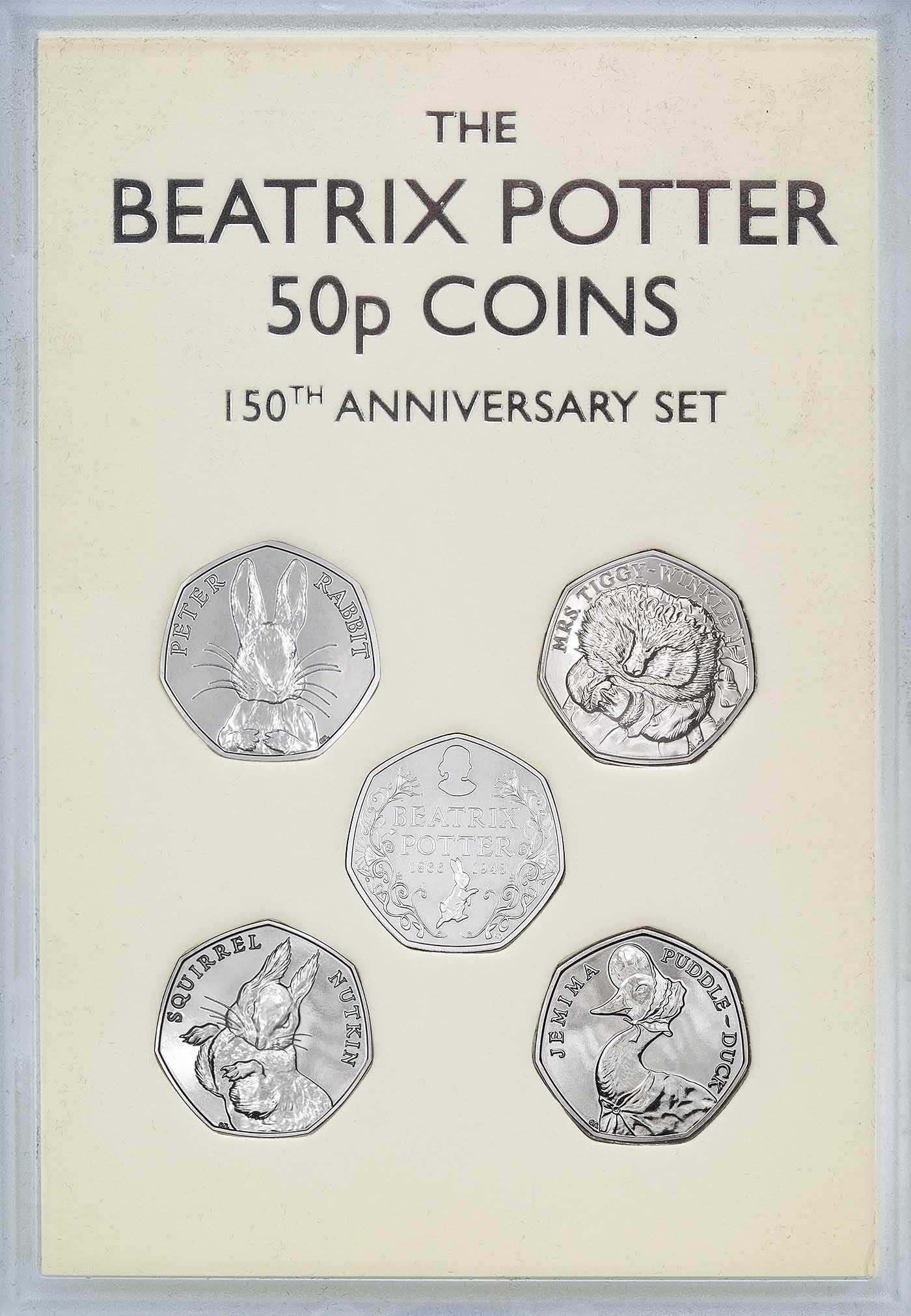 2016 Beatrix Potter Five Coin Base Metal Set | Chards