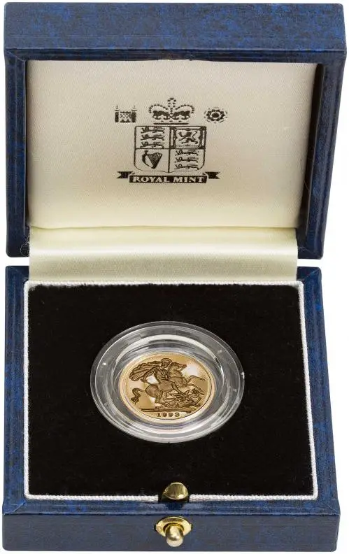 1993 Gold Proof Half Sovereign Elizabeth II  Coin Single United Kingdom in box