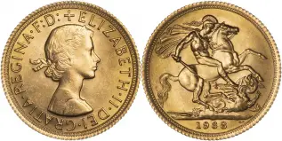 Gold Sovereign Best Value Elizabeth II First Portrait Bullion Coin