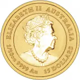 Obverse 2020 Year of the Mouse Perth Mint Lunar 0.1 oz Gold Bullion Coin