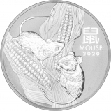 ホワイトホースオブハノーバー銀貨 2020年 2オンス 2020 Perth Mint Year of the Mouse 2oz Silver Coin | Chards