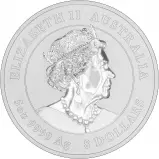 Obverse 2020 Year of the Mouse Perth Mint Lunar 5 oz Silver Bullion Coin