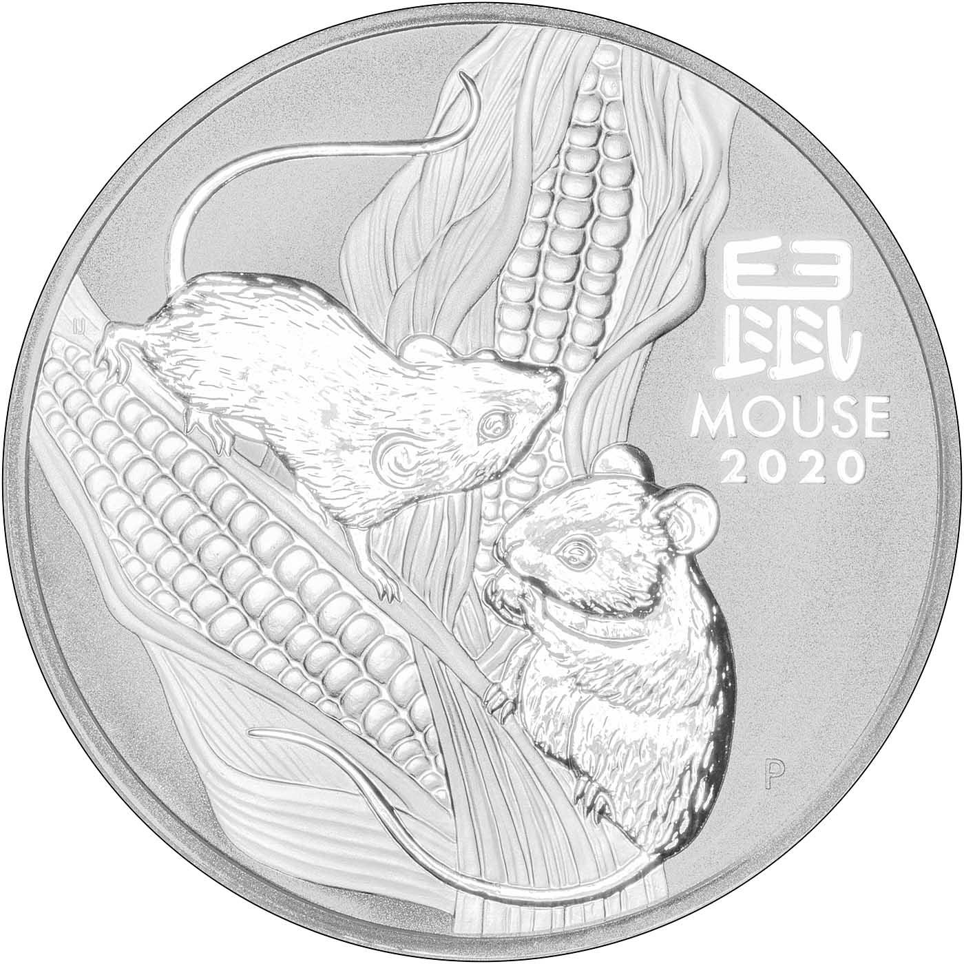 2020 Perth Mint Year of the Mouse 5oz Silver Coin | Chards