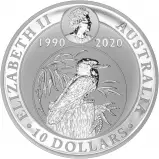 2020 Kookaburra 10 oz Silver Perth Mint Bullion Coin obverse