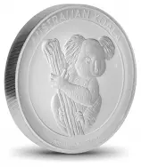 2020 Koala 1 Kg Silver Perth Mint Bullion Coin side view