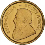 1990 Gold Bullion Ungraded 0.1 Ounce Krugerrand Coin reverse obverse
