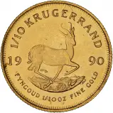 1990 0.1 oz Gold Krugerrand Bullion Coin 