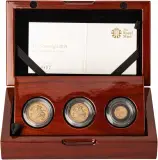 2018 Gold Proof Elizabeth II Sovereign 3-Coin Set Without Outer Box