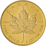 1992 Gold Maple Leaf 1 oz Bullion Coin