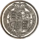 1820 George III Graded Silver Shilling Coin