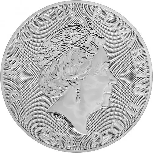2018 Silver Ungraded 10 Ounce Valiant £10 Coin  obverse