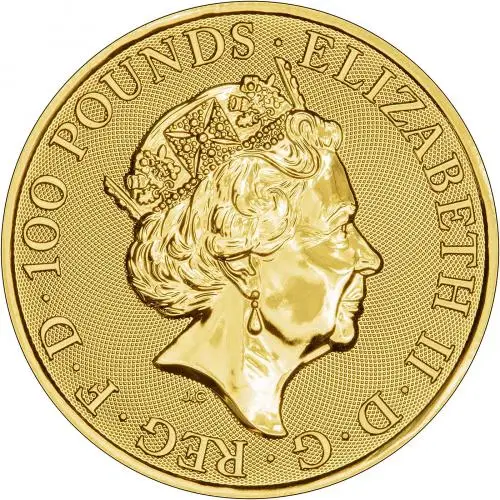 2020 Year of the Rat Royal Mint Lunar 1 oz Gold Bullion Coin Obverse