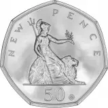 2019 B.U. 50 Years of the 50p Coin