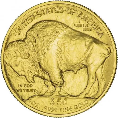 2011 Gold Bullion Ungraded 1 Ounce Buffalo  Coin Single United States of America Reverse
