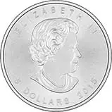2015 1 oz Silver Coin Maple Bullion 23484