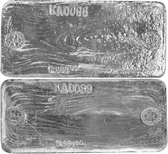 990 Grams Silver Bullion Ungraded Best Value Bar Pre-Owned Assorted reverse