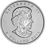 2011 1 oz Silver Coin Maple Bullion 21699