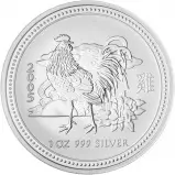 2005 Silver Bullion 1 oz Year of the Rooster Perth Mint - Pre-Owned