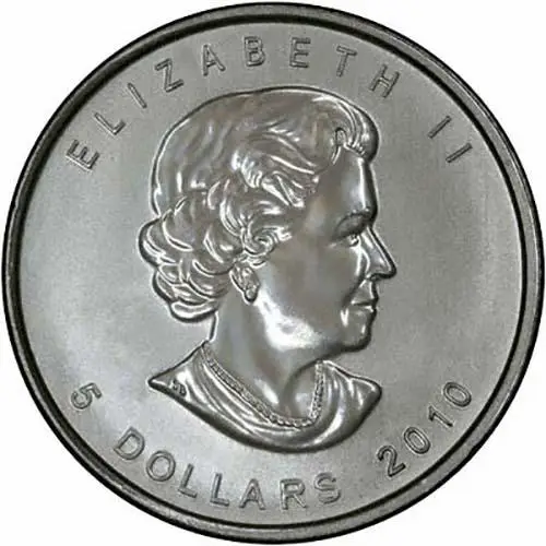 2010 1 oz Silver Coin Maple Bullion 23040