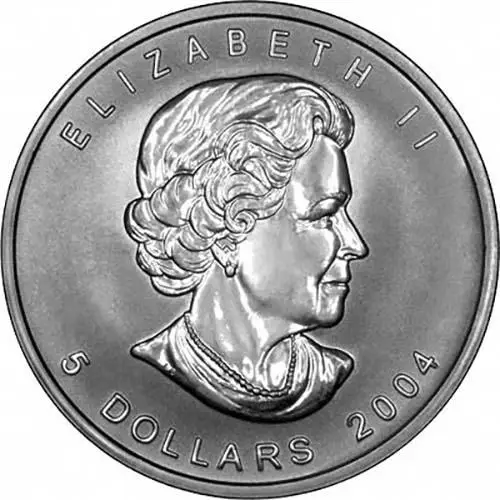 2004 1 oz Silver Coin Maple Bullion 24029