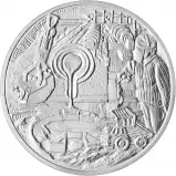 Silver Bullion Ungraded 10 Ounce Cortez Gold Mines Perfect Attendance Rounds Single reverse