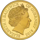 2018 Gold Proof RAF Centenary Badge £1  Coin With Box with Cert Guernsey The Royal Mint obverse
