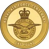 2018 RAF Centenary Badge £1 Gold Proof Coin