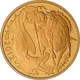 2012 Gold Proof Half Sovereign Coin Reverse