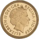 1999 Gold Proof Half Sovereign Last Half Sovereign of 20th Century obverse