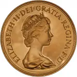 1984 Gold Full Sovereign Elizabeth II Proof obverse