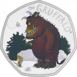 2019 The Gruffalo and Mouse Silver Proof 50 Pence Coin