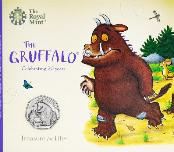 2019 The Gruffalo and Mouse BU 50p Coin | Chards