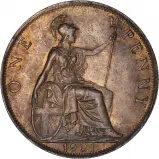 1901 Bronze Graded Victoria Old Head Penny