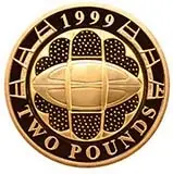 1999 Whole Coin Set Sovereign - 3 Coins Gold Proof £2 Reverse
