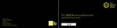 2014 Whole Coin Set Sovereign - 3 Coins Gold Proof Certificate
