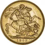 1903 Gold Sovereign Edward VII Melbourne 