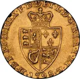 1798 Gold Spade Guinea Crowned Shield Reverse Design