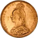 1890 gold sovereign coin obverse design victoria jubilee portrait 