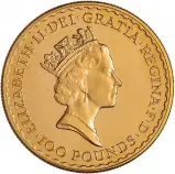 1987 1 oz Gold Britannia Bullion Coin obverso
